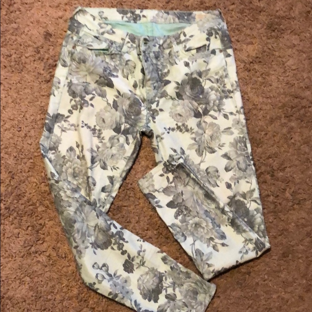 Buffalo David bottom jeans blue floral